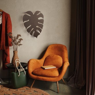 TK Lighting 5822 - Nástenné svietidlo Monstera XL 4xG9, hnedá