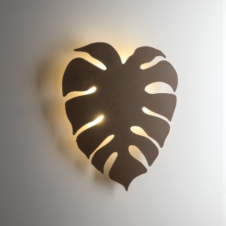 TK Lighting 5822 - Nástenné svietidlo Monstera XL 4xG9, hnedá