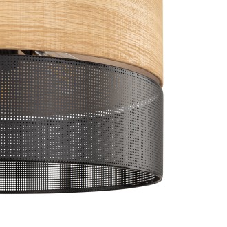 TK Lighting 4798 - Luster Nicol 3xE27, Ø500, béžová/čierna