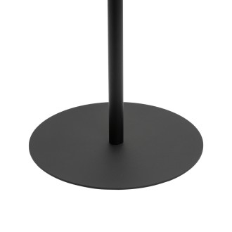 TK Lighting 5890 - Stojacia textilná lampa Harmony nature 1xE27, Ø500, čierna/prírodná