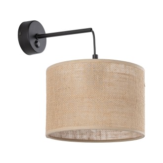 TK Lighting 6858 - Nástenná textilná lampička Juta 1xE27, juta