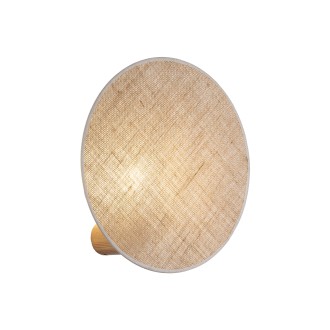 TK Lighting 4814 - Nástenné textilné svietidlo Pulse 1xE27, biela/borovica/prírodné