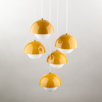 TK Lighting 10268 - Luster Bono 5xG9, Ø320, okrová/biela