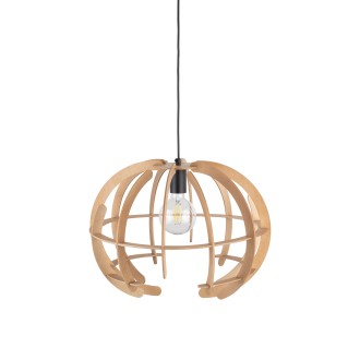 TK Lighting 6886 - Drevený luster Venus wood 1xE27, Ø460, breza/prírodný