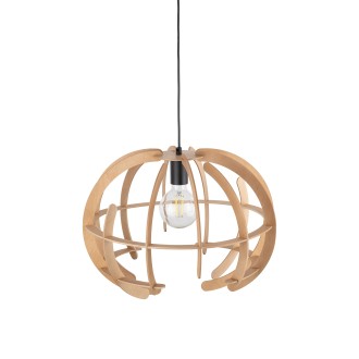 TK Lighting 6886 - Drevený luster Venus wood 1xE27, Ø460, breza/prírodný