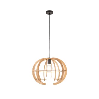 TK Lighting 6886 - Drevený luster Venus wood 1xE27, Ø460, breza/prírodný