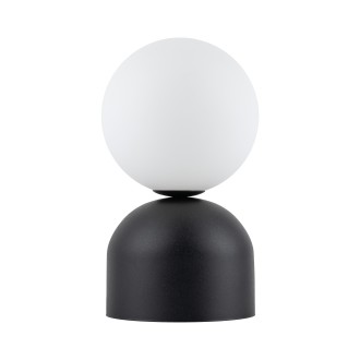 TK Lighting 16044 - Stolová lampička Miki 1xG9, Ø120, biela/čierna