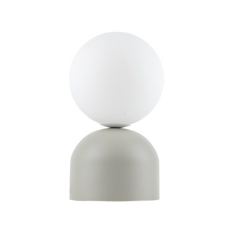 TK Lighting 16038 - Stolová lampička Miki 1xG9, Ø120, biela/béžová