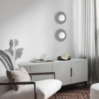 TK Lighting 10232 - Stropné a nástenné svietidlo Pixi 1xG9, Ø250, sivá