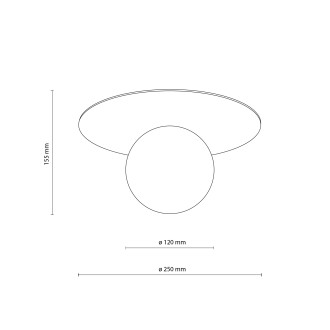 TK Lighting 10232 - Stropné a nástenné svietidlo Pixi 1xG9, Ø250, sivá