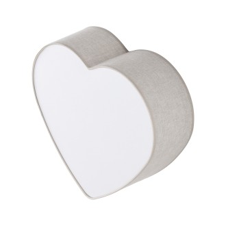 TK Lighting 757 - Detské stropné svietidlo Heart 2xE27, ľan