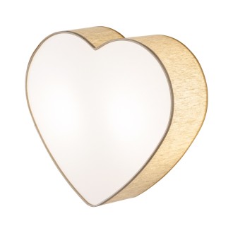 TK Lighting 757 - Detské stropné svietidlo Heart 2xE27, ľan