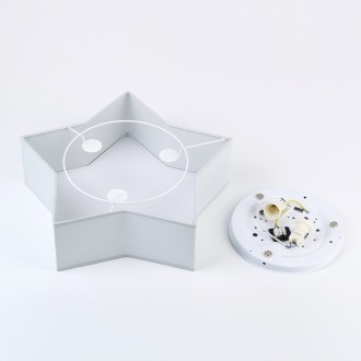 TK Lighting 6972 - Detské stropné svietidlo Star 2xE27, šedá