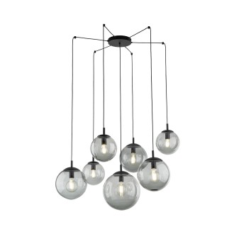 TK Lighting 5385 - Luster Esme 7xE27, grafit/čierna
