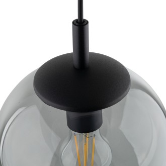 TK Lighting 5378 - Luster Esme 1xE27, Ø250, grafit/čierna