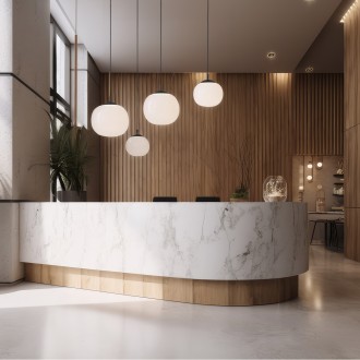 TK Lighting 4759 - Luster Vibe 1xE27, Ø250, biela/čierna