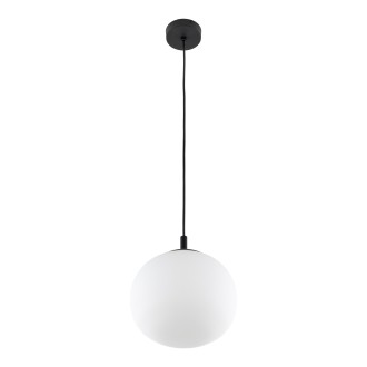 TK Lighting 4759 - Luster Vibe 1xE27, Ø250, biela/čierna