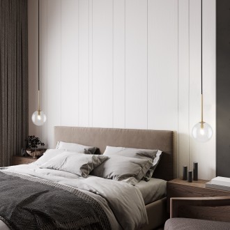 TK Lighting 5941 - Luster Nilos 1xG9, Ø120, čierna/transparentná/zlatá