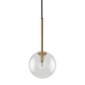 TK Lighting 5941 - Luster Nilos 1xG9, Ø120, čierna/transparentná/zlatá