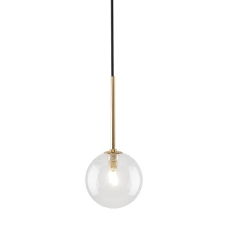 TK Lighting 5941 - Luster Nilos 1xG9, Ø120, čierna/transparentná/zlatá