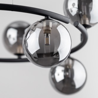 TK Lighting 6844 - Luster Anabelle 8xG9, Ø620, čierna/grafit