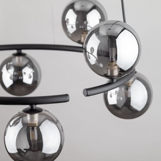 TK Lighting 6844 - Luster Anabelle 8xG9, Ø620, čierna/grafit