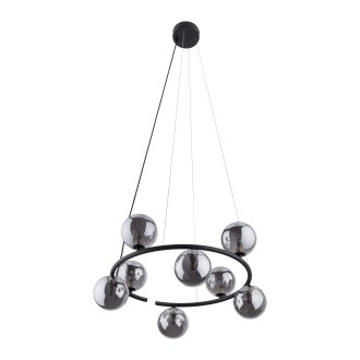 TK Lighting 6844 - Luster Anabelle 8xG9, Ø620, čierna/grafit