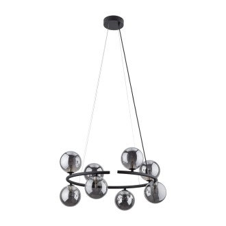 TK Lighting 6844 - Luster Anabelle 8xG9, Ø620, čierna/grafit