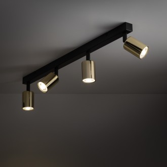 TK Lighting 5969 - Bodové svietidlo TOP 4xGU10, čierna/zlatá