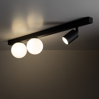 TK Lighting 10001 - Stropné bodové svietidlo Vox 1xGU10 + 2xG9, čierna/biela