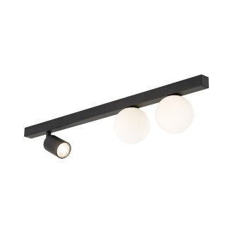 TK Lighting 10001 - Stropné bodové svietidlo Vox 1xGU10 + 2xG9, čierna/biela