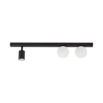 TK Lighting 10001 - Stropné bodové svietidlo Vox 1xGU10 + 2xG9, čierna/biela