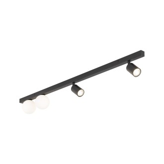 TK Lighting 10002 - Stropné bodové svietidlo Vox 2xGU10 + 2xG9, čierna/biela