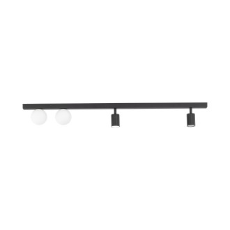 TK Lighting 10002 - Stropné bodové svietidlo Vox 2xGU10 + 2xG9, čierna/biela