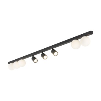 TK Lighting 10004 - Stropné bodové svietidlo Vox 3xGU10 + 5xG9, čierna/biela