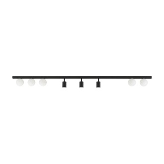 TK Lighting 10004 - Stropné bodové svietidlo Vox 3xGU10 + 5xG9, čierna/biela