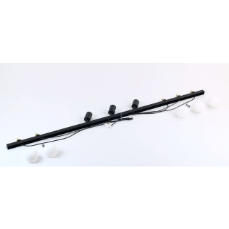 TK Lighting 10004 - Stropné bodové svietidlo Vox 3xGU10 + 5xG9, čierna/biela