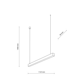 TK Lighting 18079 - LED luster Luxe 40W, 4000K, 4000lm, biela