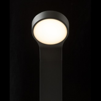 Rendl R13932 - Venkovní stojanové LED svítidlo Elia 9W, 3000K, 720lm, IP44, antracit/opál