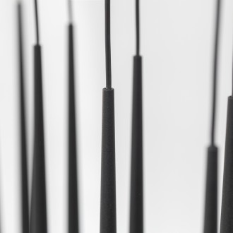 TK Lighting 10115 - Luster Piano 12xG9, čierna