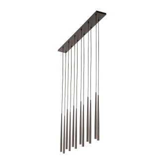 TK Lighting 10111 - Luster Piano 12xG9, hnedá