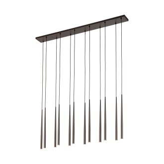 TK Lighting 10111 - Luster Piano 12xG9, hnedá