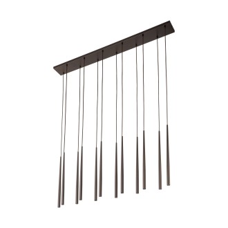 TK Lighting 10111 - Luster Piano 12xG9, hnedá