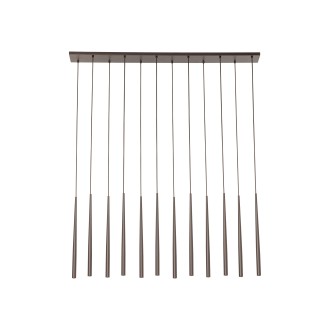 TK Lighting 10111 - Luster Piano 12xG9, hnedá
