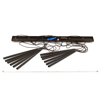 TK Lighting 10111 - Luster Piano 12xG9, hnedá