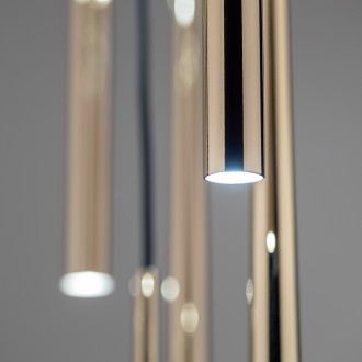 TK Lighting 10118 - Luster Piano 10xG9, zlatá/čierna