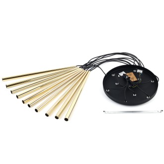 TK Lighting 10118 - Luster Piano 10xG9, zlatá/čierna
