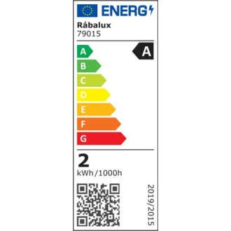 Rabalux 79015 - LED žiarovka E27 ILLU filament 2W, 3000K, 470lm, 300°, číra