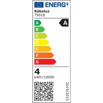 Rabalux 79018 - LED žiarovka E27 filament 4W, 4000K, 840lm, číra
