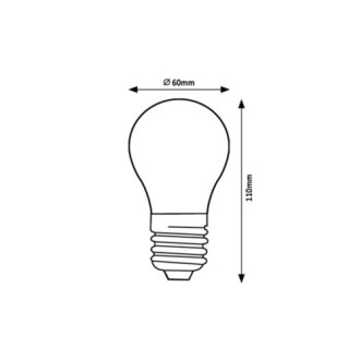 Rabalux 79019 - LED žiarovka E27 filament 7W, 3000K, 1520lm, 330°, číra